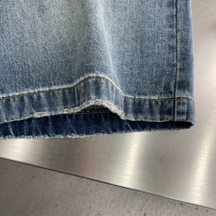 バレンシアガ 本物級コピー デニムショートパンツ ヴィンテージ加工デザイン 激安_3