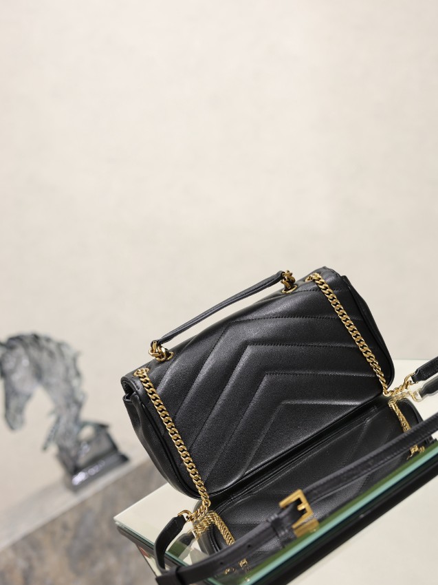 サンローラン n級 トップハンドルフラップショルダーバッグ キルティングレザー仕様 上質感_1