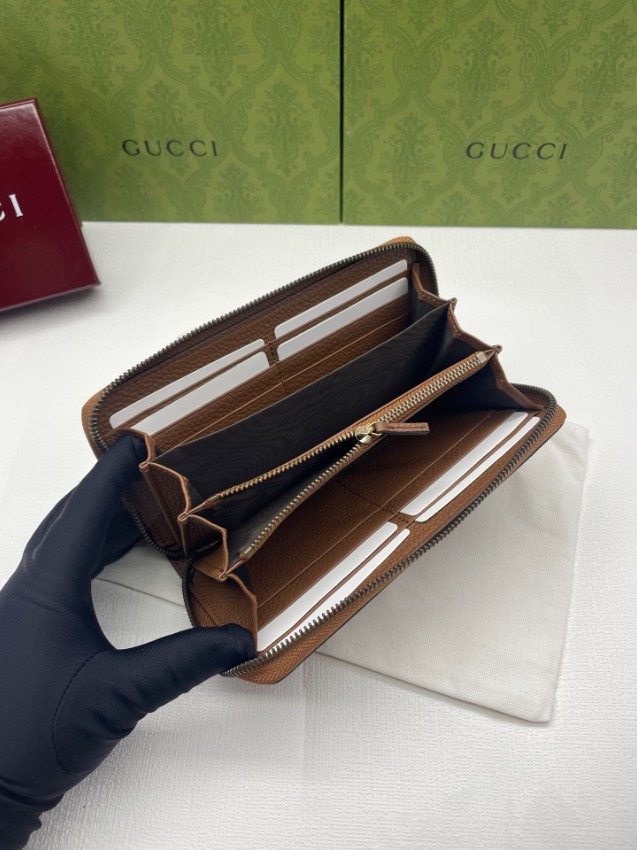 グッチ スーパーコピー GGロゴジップアラウンド長財布 レザーウォレット 精密ディテール_2
