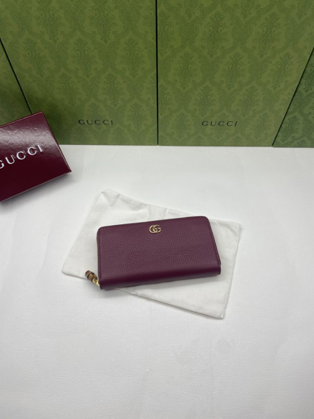 グッチ ブランド コピー GGロゴジップアラウンド長財布 レザーウォレット 圧倒的な再現度_1