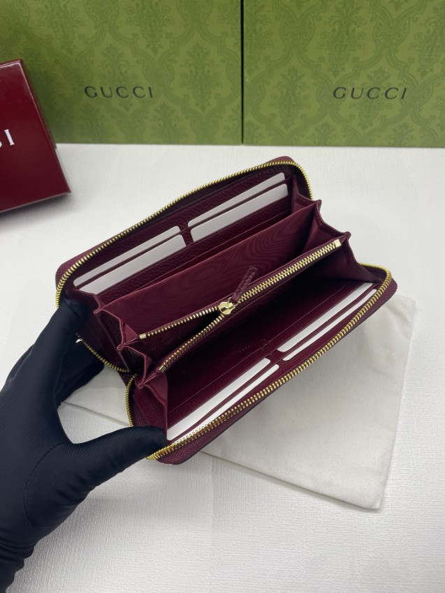 グッチ ブランド コピー GGロゴジップアラウンド長財布 レザーウォレット 圧倒的な再現度_6