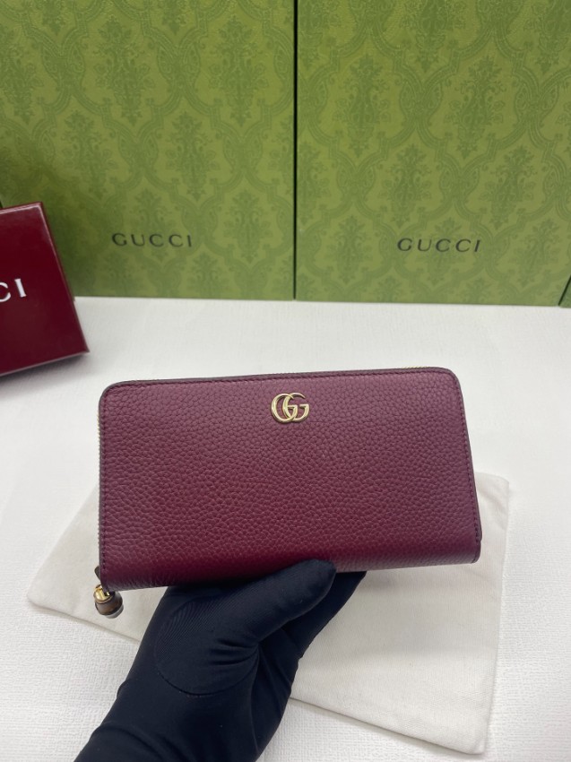 グッチ ブランド コピー GGロゴジップアラウンド長財布 レザーウォレット 圧倒的な再現度_7