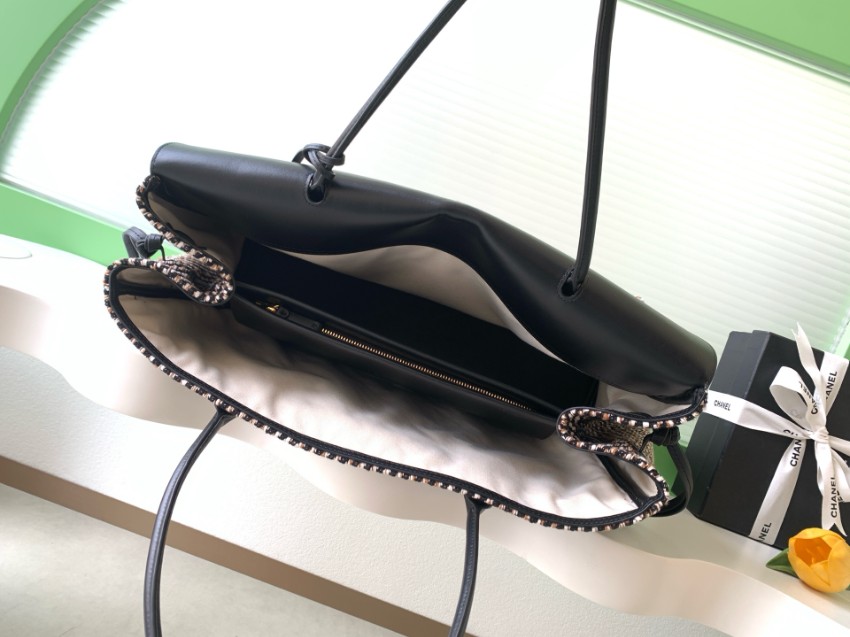 シャネル スーパーコピー ツイードトートバッグ レザートリム仕様 大容量設計 レビュー高リピ率_8