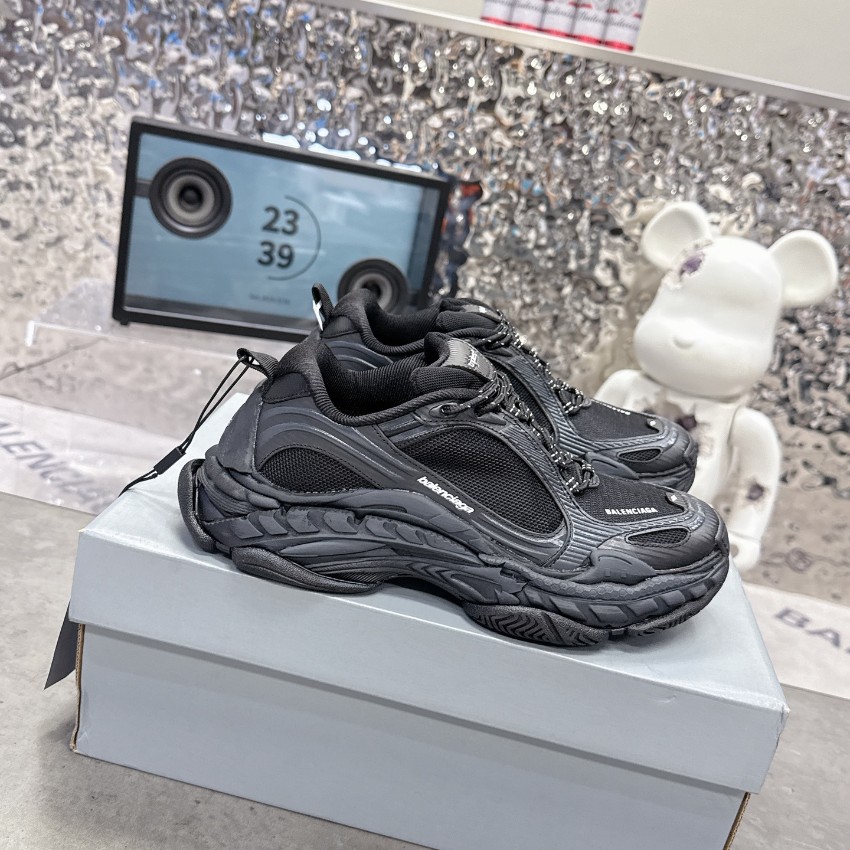 バレンシアガ 本物級コピー ダッドスニーカー 厚底メッシュデザイン オールブラック仕様 ストリート定番 安心サイト_2