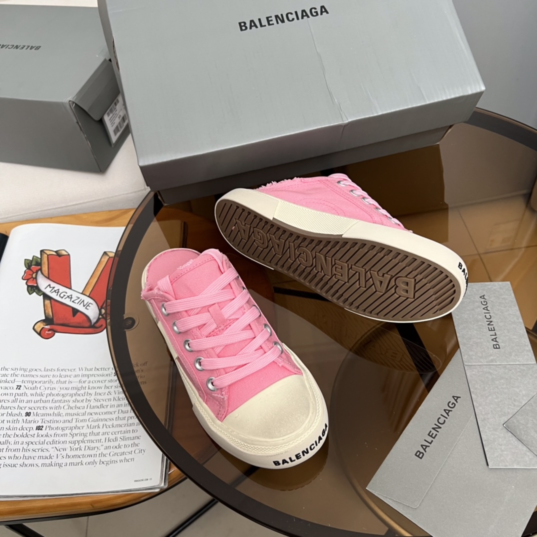 バレンシアガ n級 キャンバススニーカー ローカットデザイン カジュアルスタイル 鮮やか配色 発送保証_3