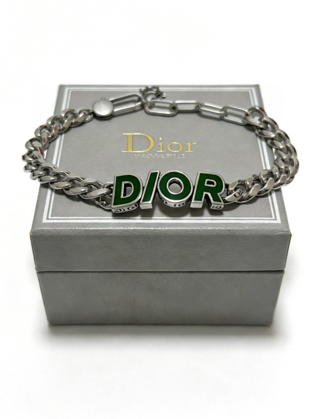 ディオール ハイブランド DIORロゴチェーンブレスレット メタルリンクデザイン 高級レベル仕様_4