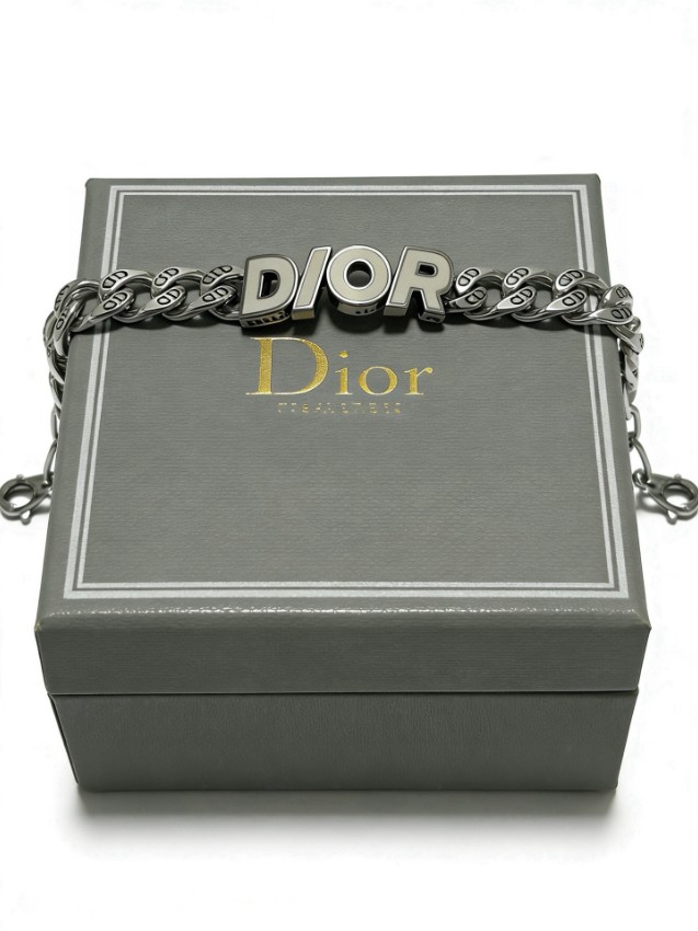 ディオール 格安 DIORロゴチェーンブレスレット メタルリンクデザイン 丁寧な縫製_2