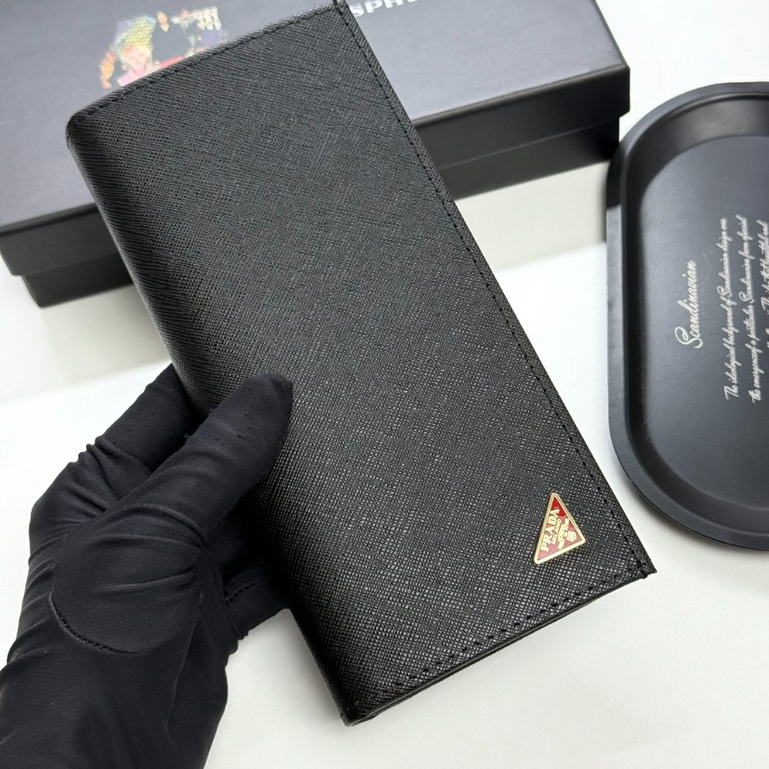 プラダ スーパーコピー 長財布 二つ折りウォレット 三角ロゴプレート 高級レベル仕様_3