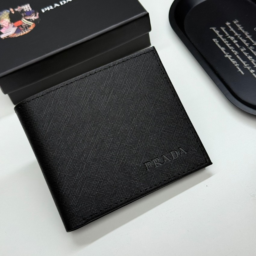 プラダ スーパーコピー 二つ折り財布 コンパクトウォレット サフィアーノ調レザー 数量限定入荷_1