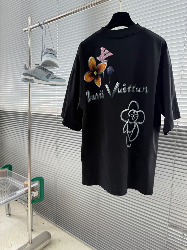 ルイヴィトン 本物級コピー 半袖Tシャツ ロゴ刺繍カジュアル 口コミ多数_7
