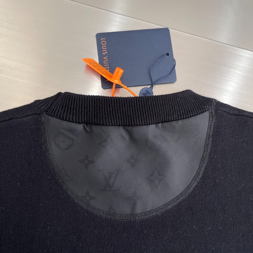 ルイヴィトン ハイブランド ニット半袖Tシャツ 異素材ポケットデザイン 確実に届く_3