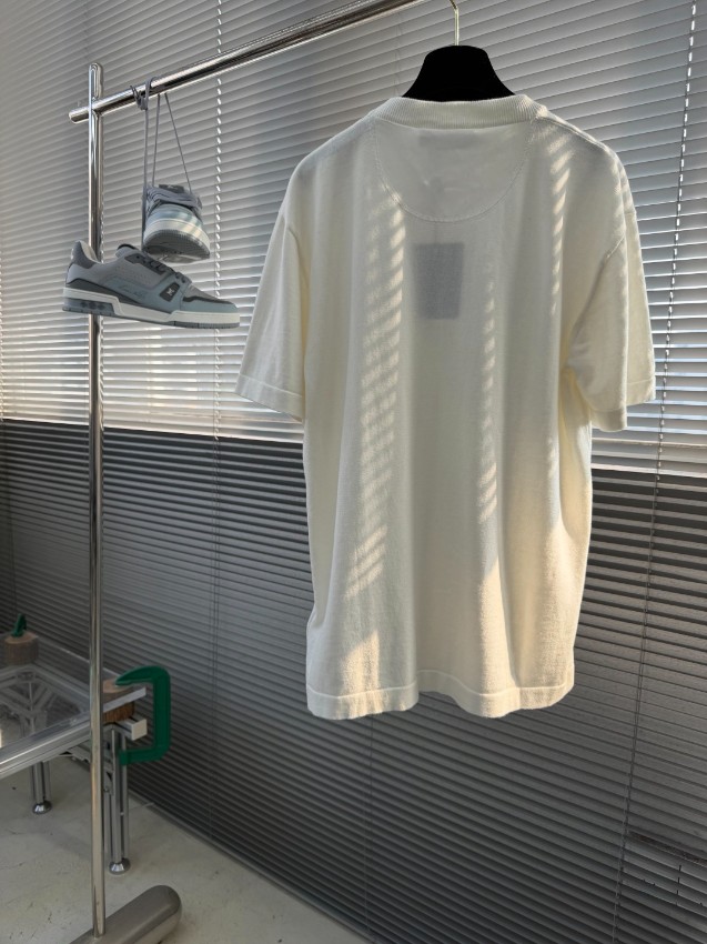 ルイヴィトン 格安 ニット半袖Tシャツ 異素材ポケットミニマル 追跡可能_4