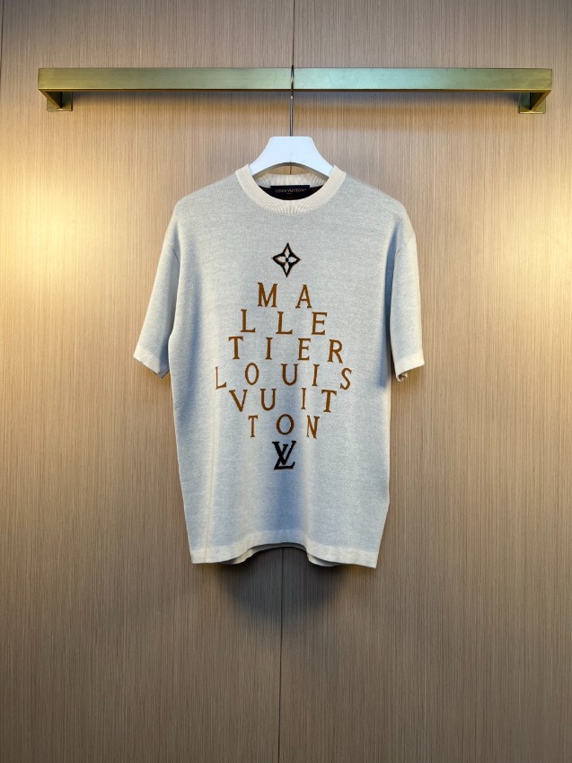 ルイヴィトン n級 ロゴグラフィック半袖Tシャツ 立体プリントデザイン 快適な着心地 激安_1