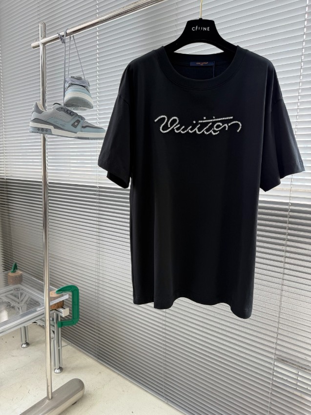 ルイヴィトン 本物級コピー スクリプトロゴ半袖Tシャツ 刺繍デザイン 上質感仕上げ レビュー高リピ率_5