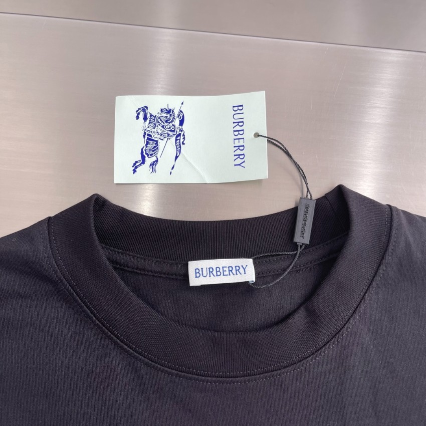 バーバリー スーパーコピー 半袖Tシャツ ロゴ刺繍デザイン ミニマル構成 口コミ多数_2