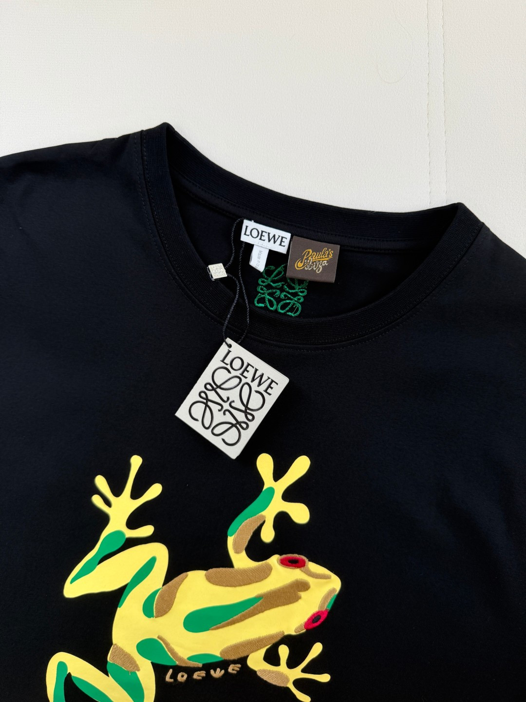 ロエベ ブランド コピー カエルプリント半袖Tシャツ ポップデザイン 高評価_3