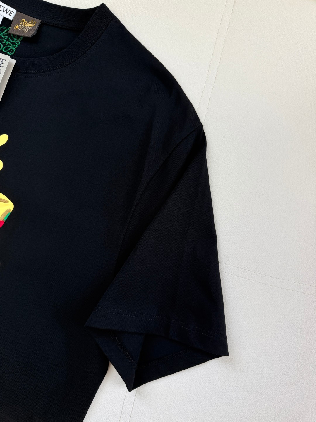 ロエベ ブランド コピー カエルプリント半袖Tシャツ ポップデザイン 高評価_7