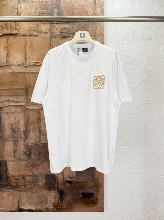 ロエベ n級 アナグラム刺繍半袖Tシャツ ミニロゴデザイン 上質感_1