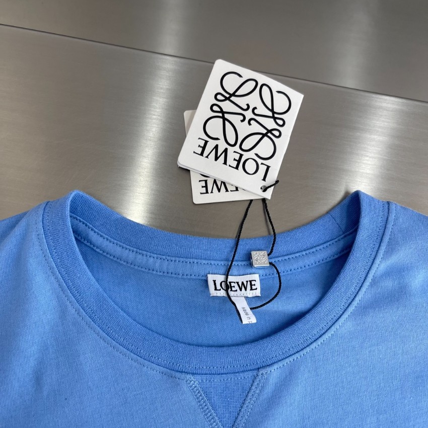 ロエベ 格安 アナグラムロゴ半袖Tシャツ シンプルデザイン 高品質_4