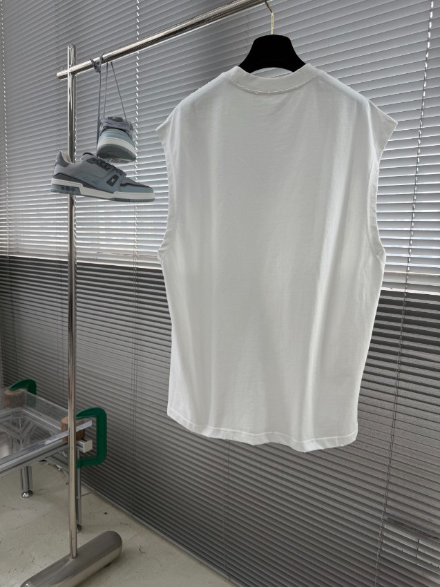 ロエベ スーパーコピー ノースリーブTシャツ アナグラム刺繍 ミニマル設計 口コミ多数_5
