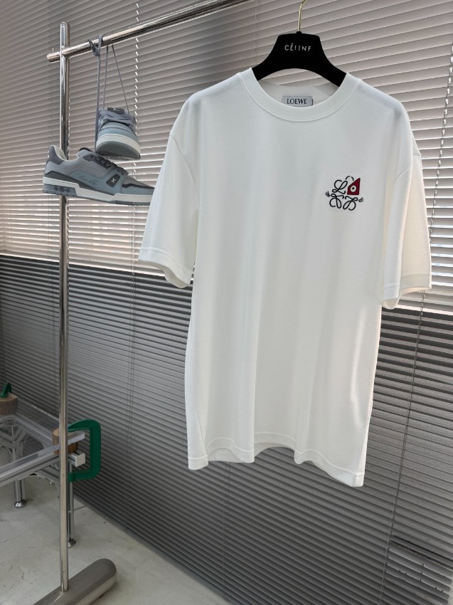 ロエベ スーパーコピー 半袖Tシャツ ロゴプリント アートデザイン 高評価_6