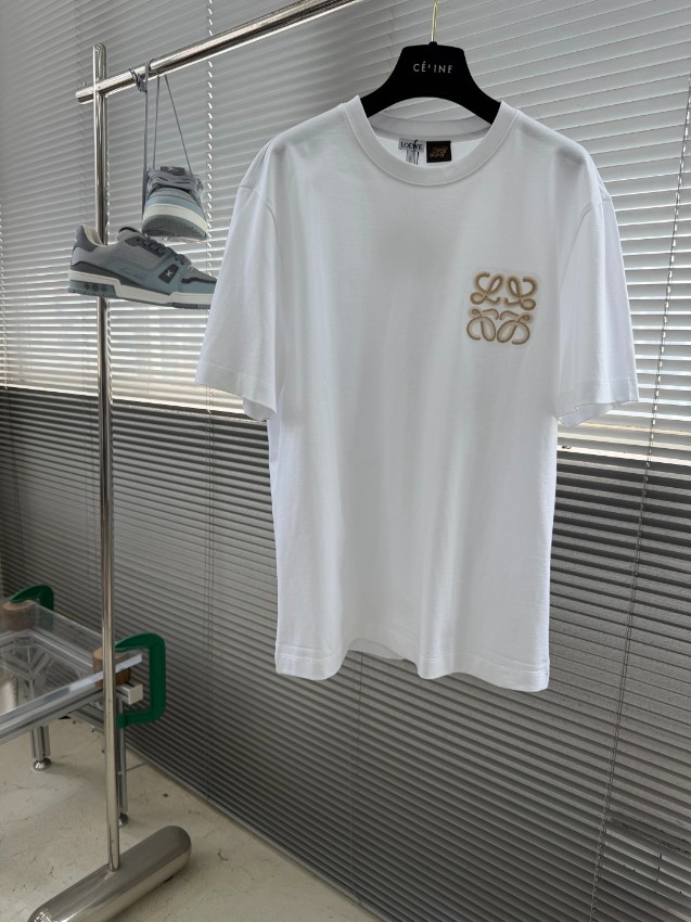 ロエベ n級 アナグラム刺繍Tシャツ 半袖ミニマルスタイル 激安_5