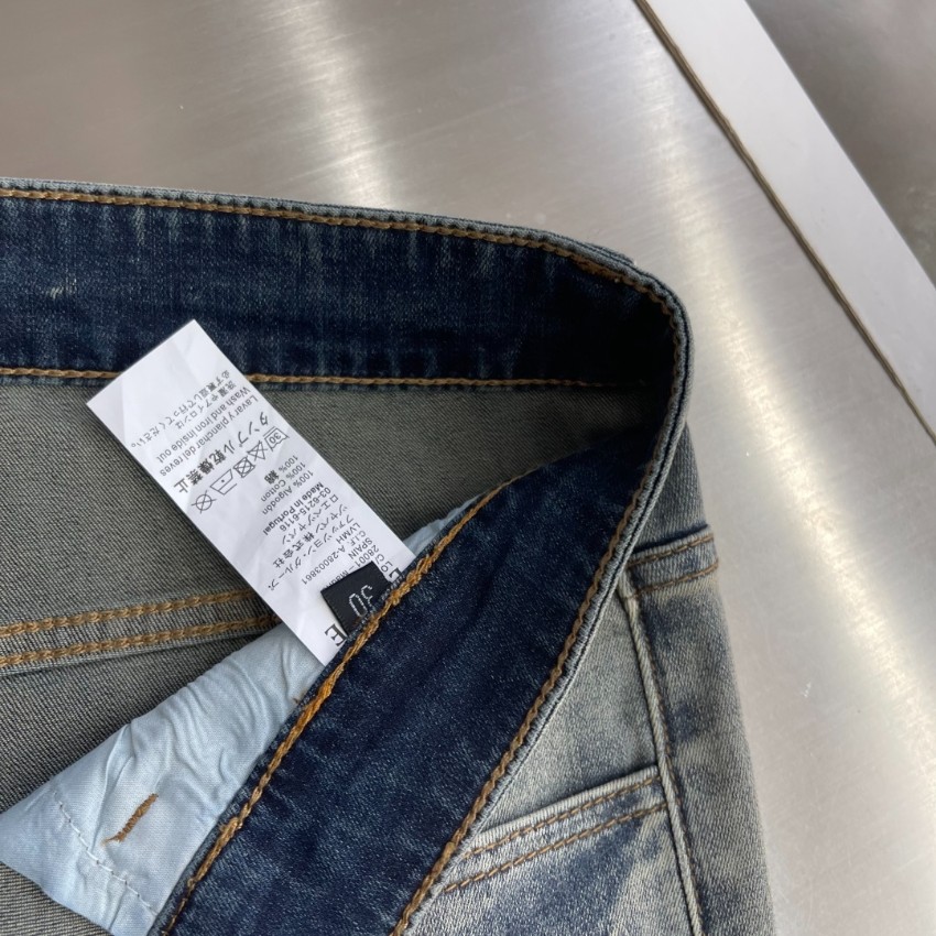 ロエベ n級 ヴィンテージウォッシュデニムパンツ ストレートシルエット 高評価_2
