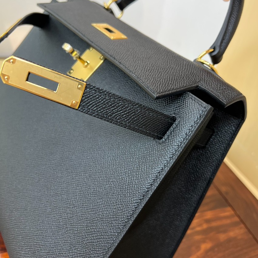 エルメス スーパーコピー ケリー ハンドバッグ バイカラー設計 ゴールド金具 高級感仕上げ_5