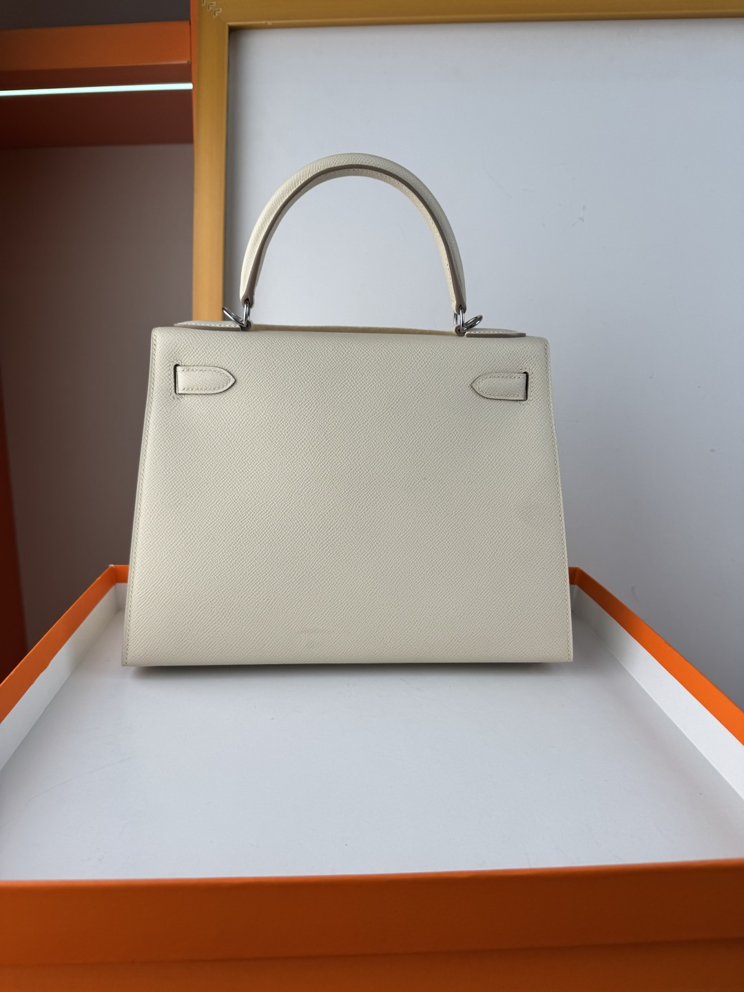 エルメス スーパーコピー ケリー ハンドバッグ アイボリーカラー シルバー金具 新作_2