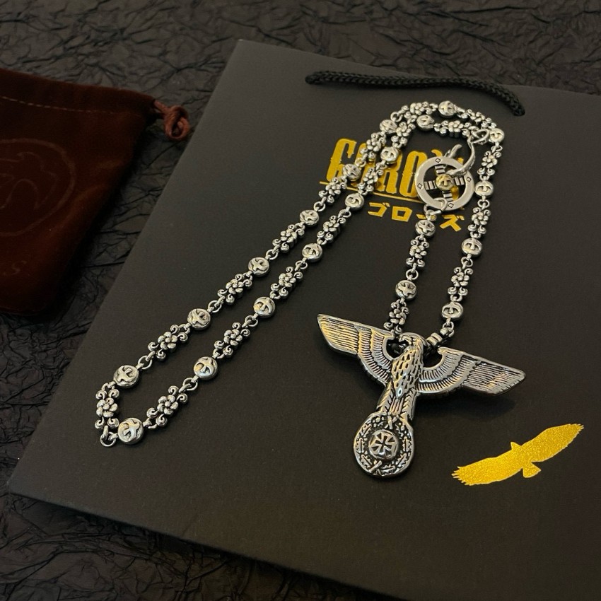 ゴローズ スーパーコピー イーグルネックレス シルバーチェーン 重厚モチーフ 本格派モデル_9