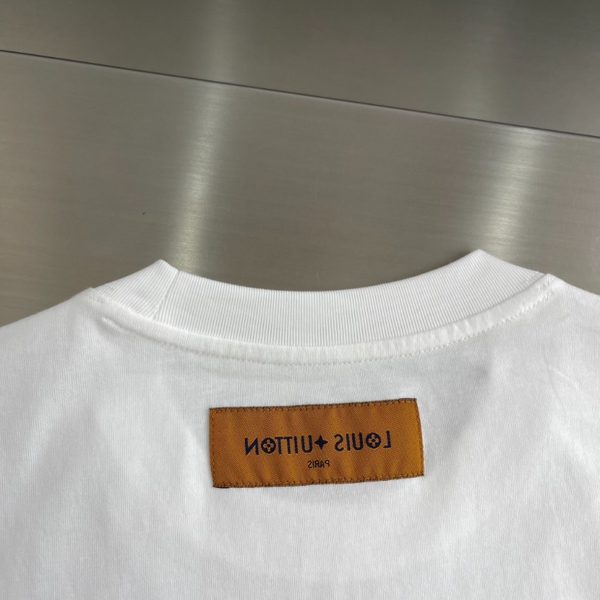 ルイヴィトン スーパーコピー Tシャツ ロゴ刺繍デザイン コットン素材 快適な着心地_2