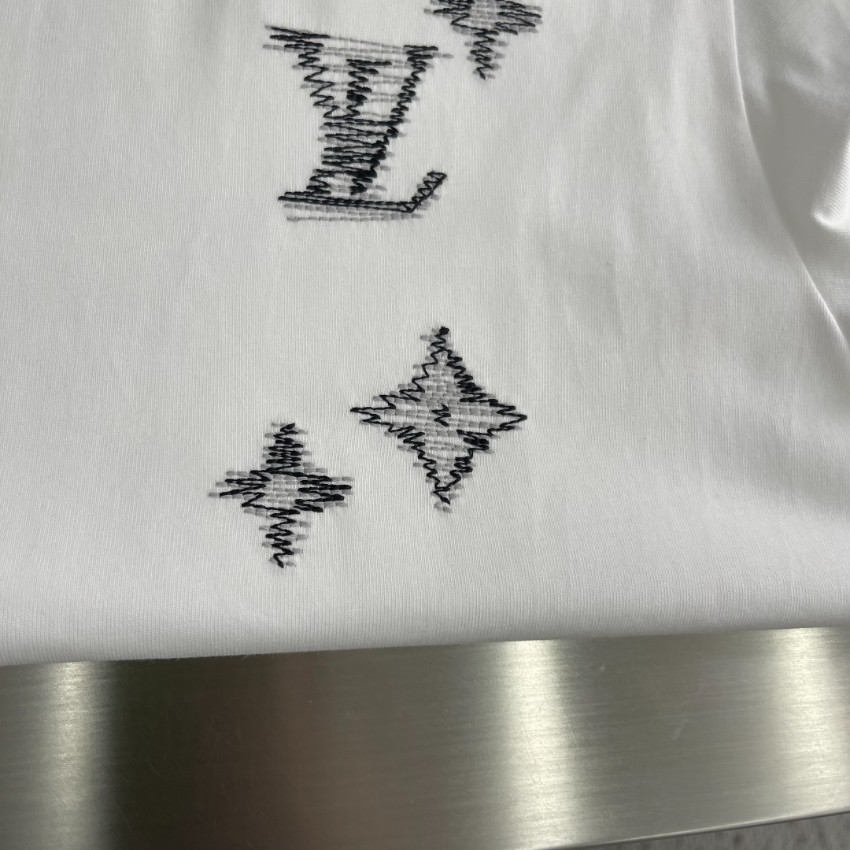 ルイヴィトン スーパーコピー Tシャツ ロゴ刺繍デザイン コットン素材 快適な着心地_5