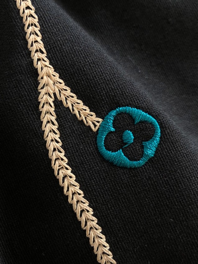 ルイヴィトン ブランド コピー 刺繍ロゴデザインショートパンツ 上質感_5