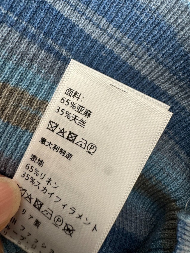 セリーヌ 格安 ボーダーニットタンクトップ ノースリーブデザイン 夏服_5