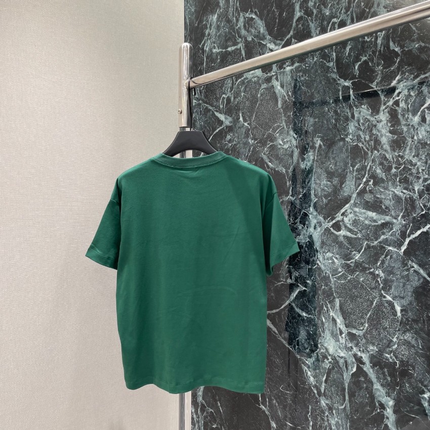 ディオール ハイブランド プリントTシャツ フレーム刺繍デザイン コットン素材 上質感_6