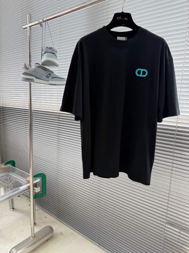 ディオール n級 Tシャツ CDロゴ刺繍 半袖トップス 通気_5