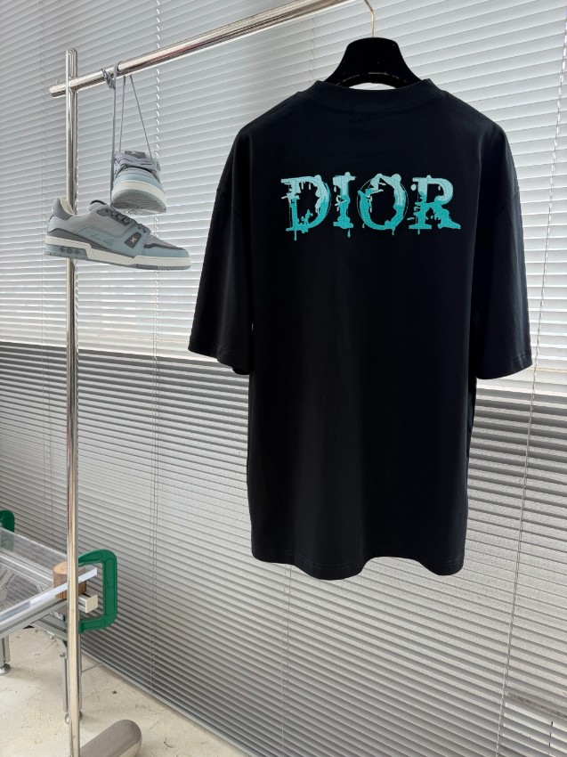 ディオール n級 Tシャツ CDロゴ刺繍 半袖トップス 通気_6