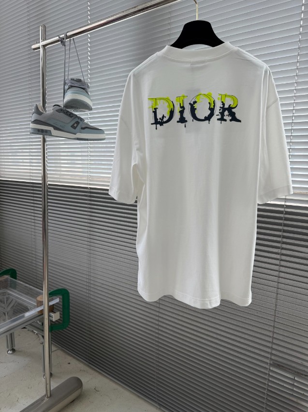 ディオール ハイブランド Tシャツ CDロゴ刺繍 半袖トップス 男女兼用_7