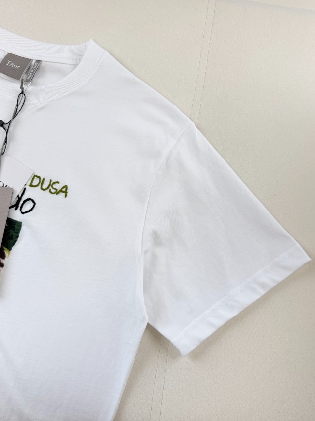 ディオール ハイブランド Tシャツ プリントデザイン 半袖トップス 快適な着心地_2