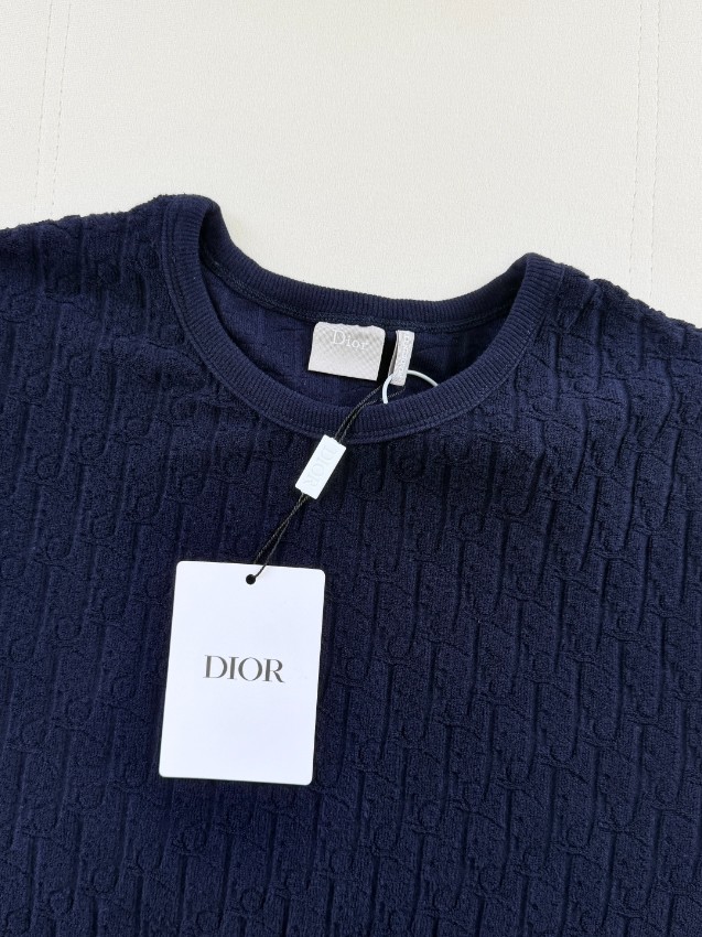 ディオール 格安 Tシャツ エンボスロゴデザイン 半袖トップス シンプルデザイン_2
