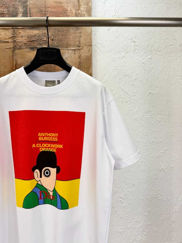 ディオール スーパーコピー グラフィックプリントTシャツ 半袖カットソー シンプルデザイン 新作_2