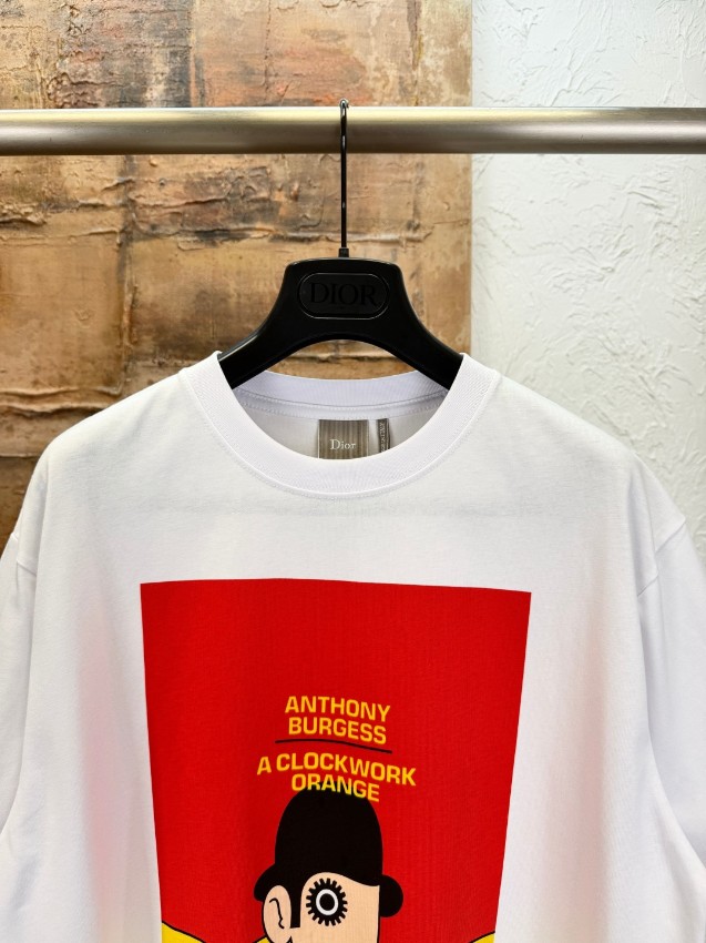 ディオール スーパーコピー グラフィックプリントTシャツ 半袖カットソー シンプルデザイン 新作_5