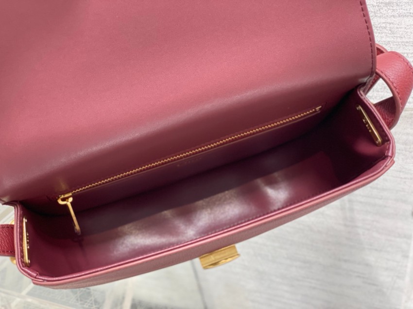 ディオール 格安 ショルダーバッグ レッドレザー ゴールド金具 口コミ多数_7