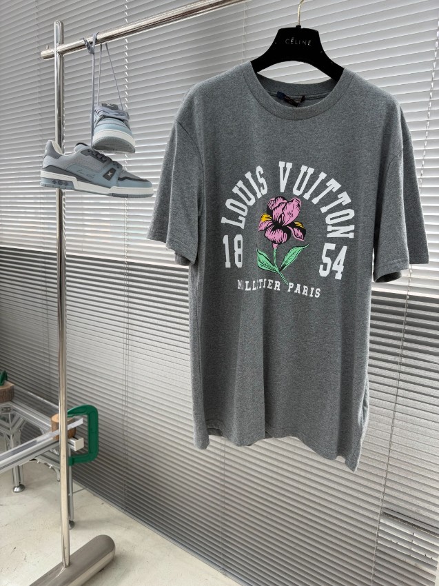 ルイヴィトン n級 フラワープリントTシャツ カジュアル半袖デザイン 激安_7