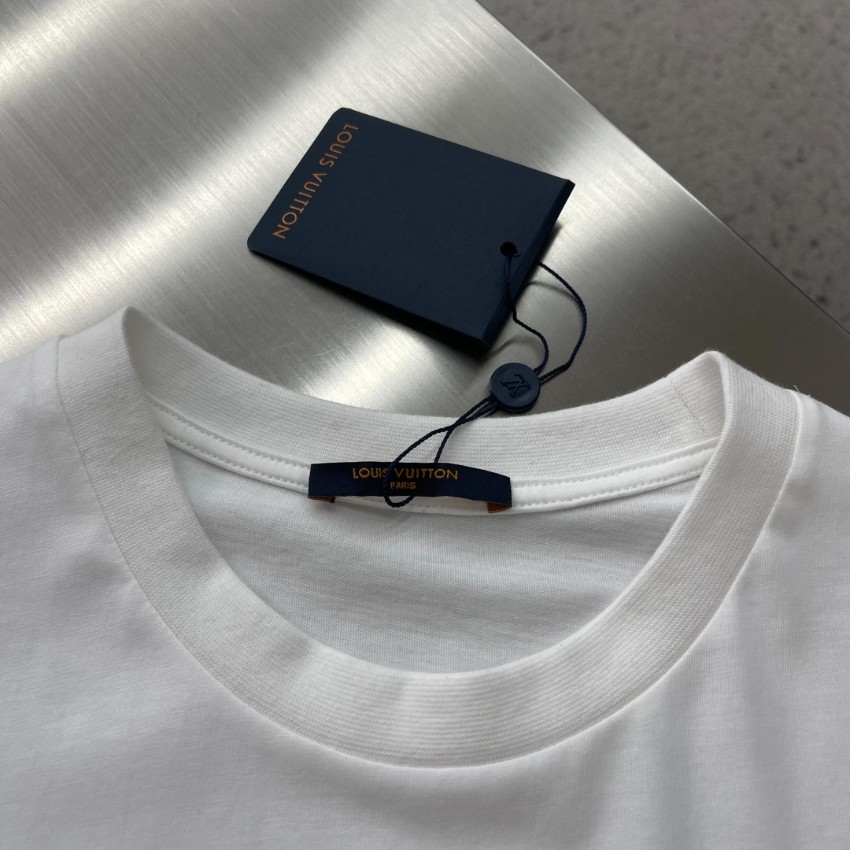 ルイヴィトン ハイブランド フラワーロゴTシャツ 半袖カジュアルデザイン ブランド代用_2