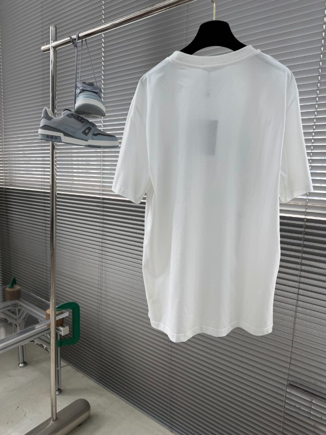 ルイヴィトン ハイブランド フラワーロゴTシャツ 半袖カジュアルデザイン ブランド代用_6