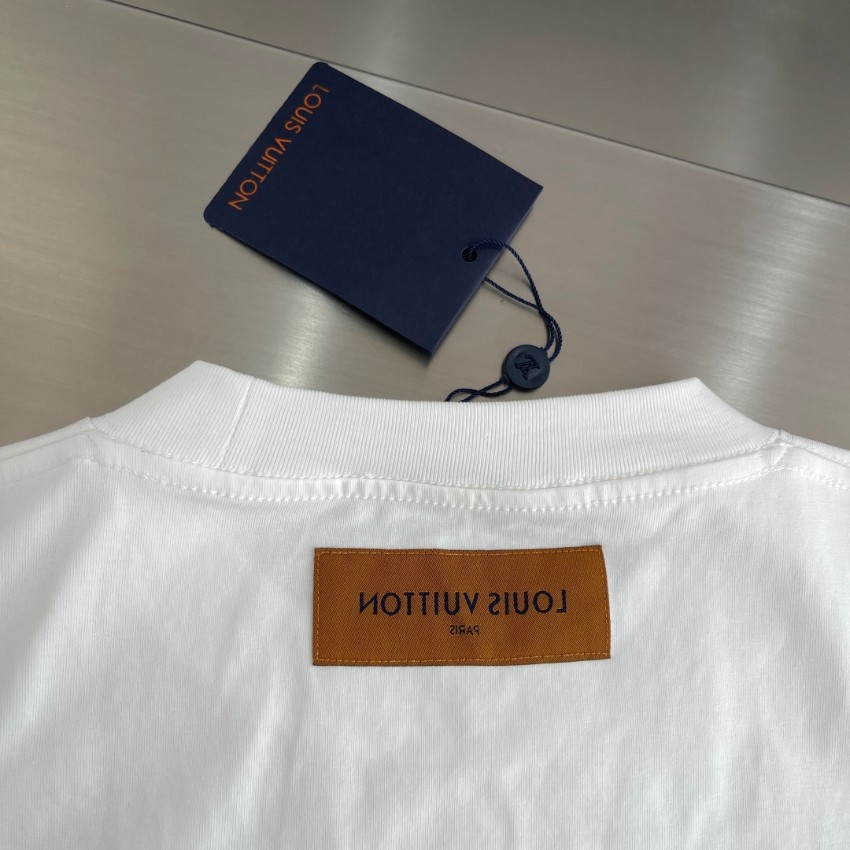 ルイヴィトン スーパーコピー ロゴプリントTシャツ 半袖カジュアルデザイン 上質感_4
