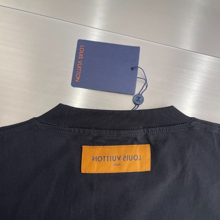 ルイヴィトン ブランド コピー ロゴプリントTシャツ 半袖カジュアルデザイン 発送保証_1