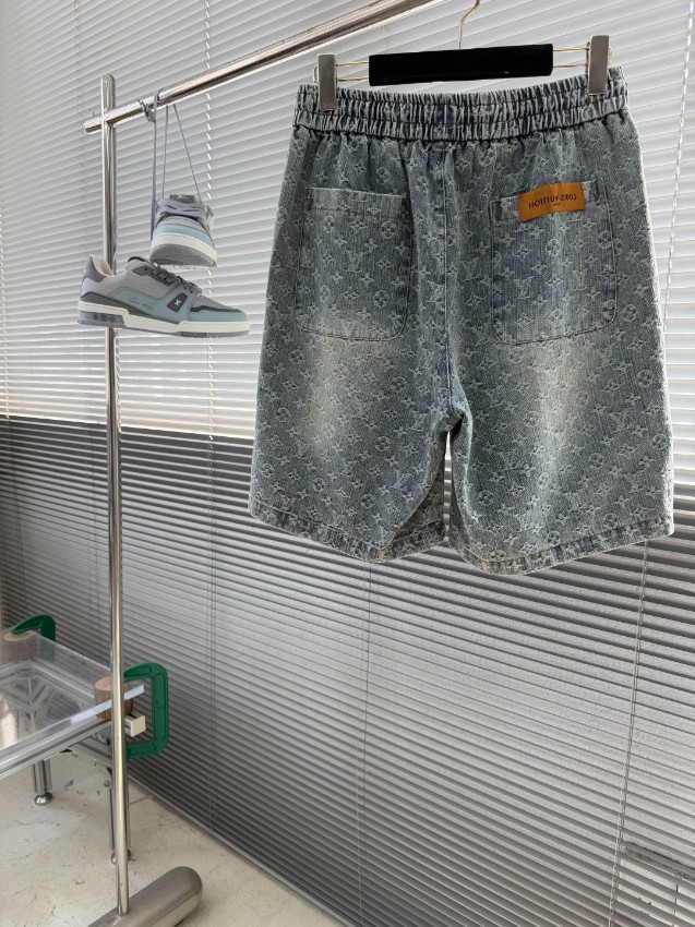 ルイ・ヴィトン スーパーコピー デニムショートパンツ モノグラム総柄 ブランド服コピー激安 満足度高い_7